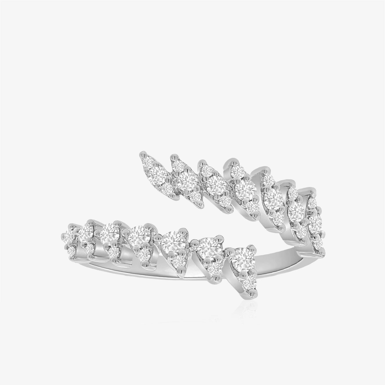 Pear Diamond Wrap Ring