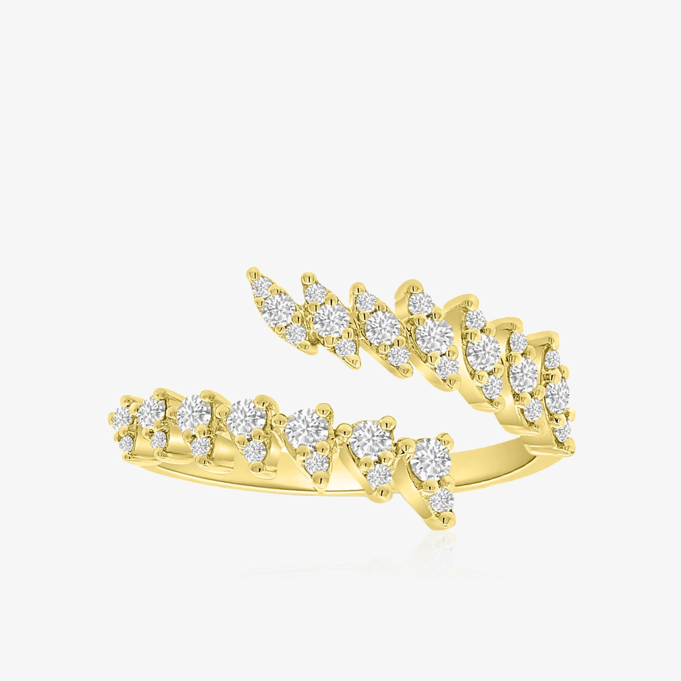 Pear Diamond Wrap Ring