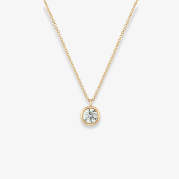 Dancing Diamond Bezel Necklace