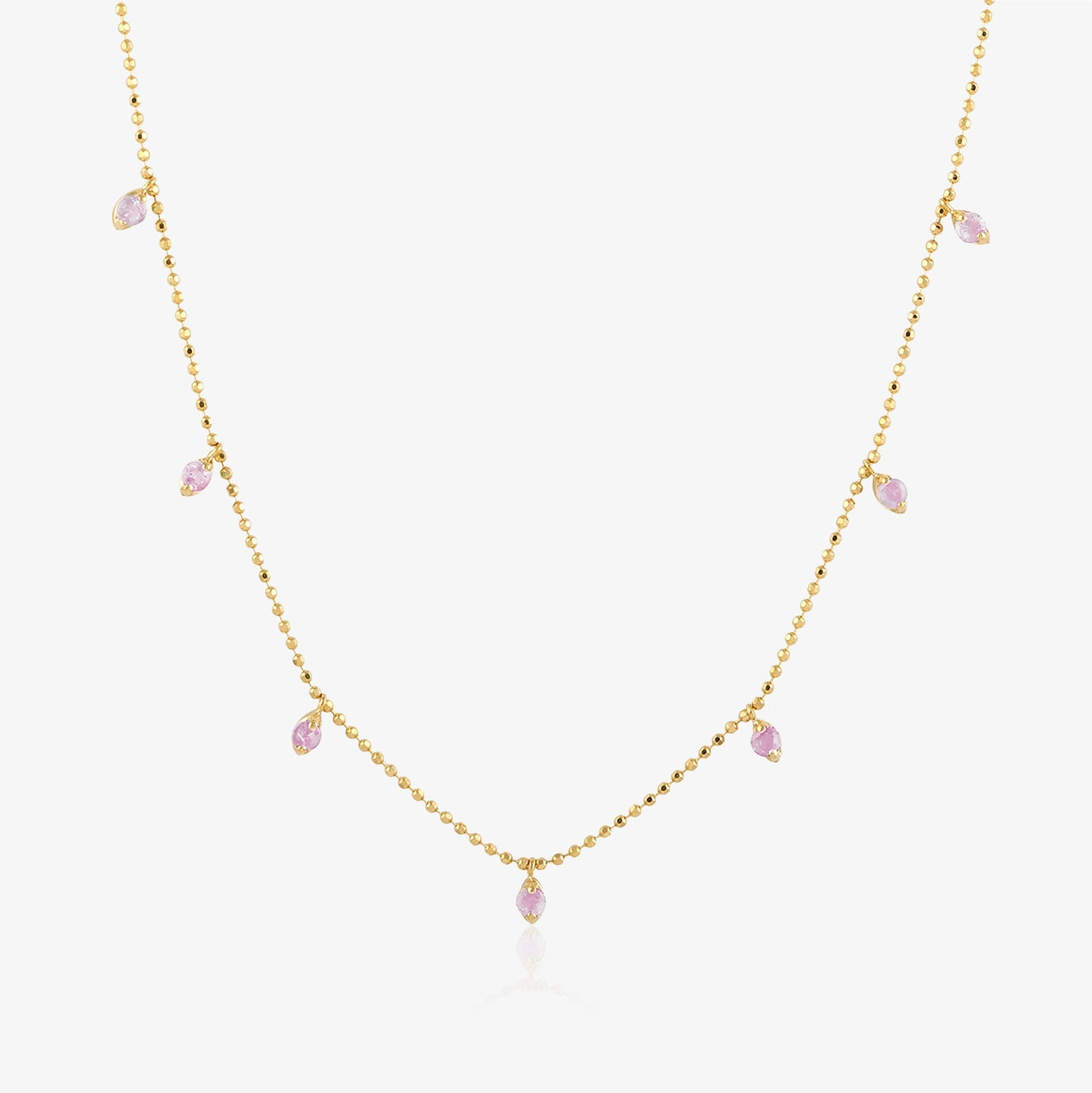 Collar colgante de piedras preciosas