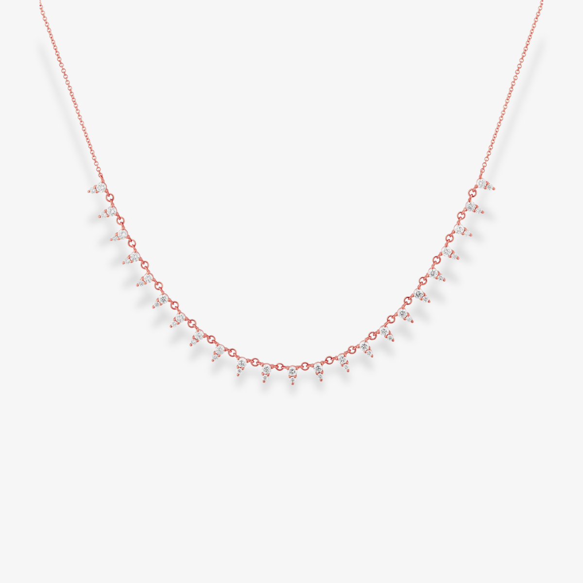 Two Stone Diamond Necklace