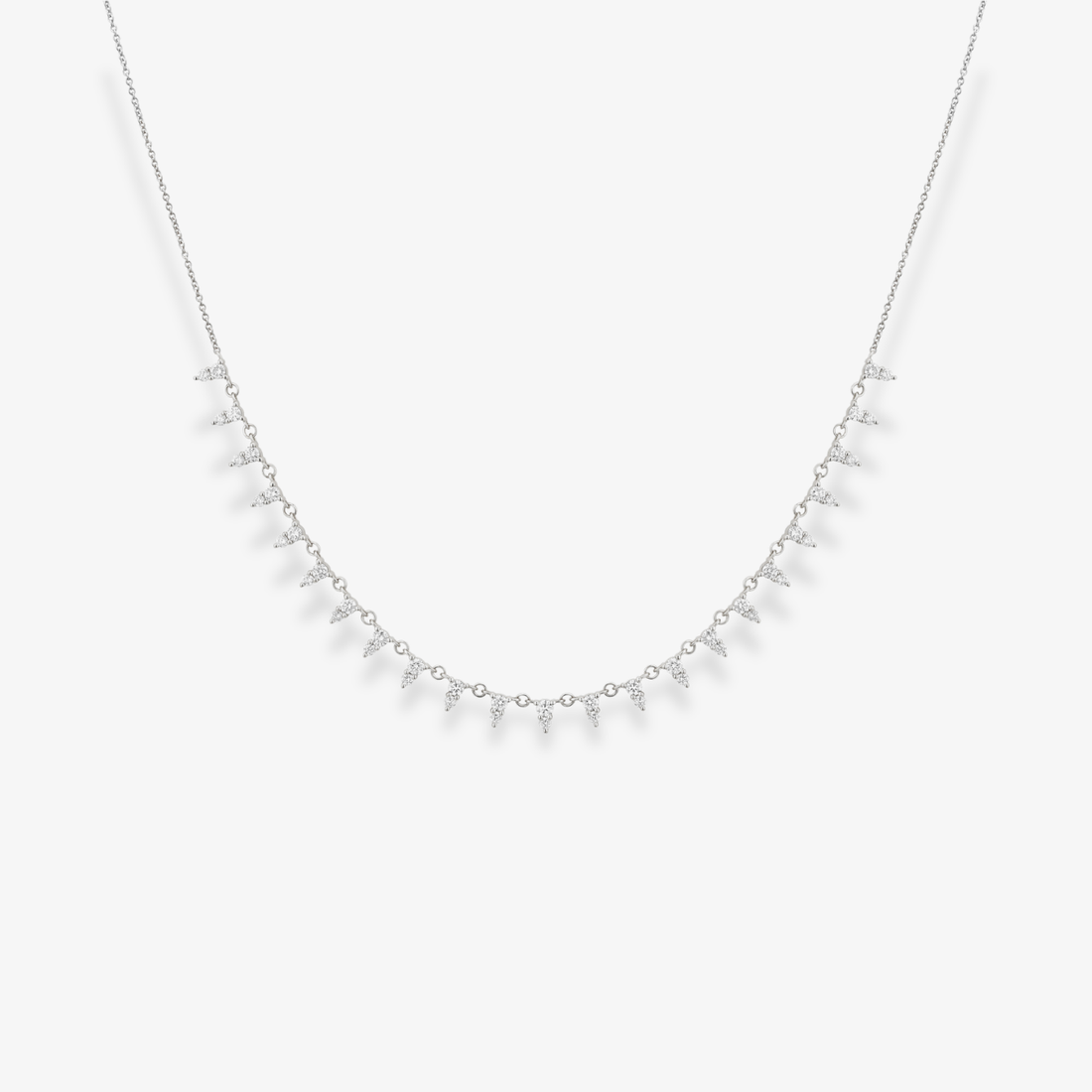 Two Stone Diamond Necklace