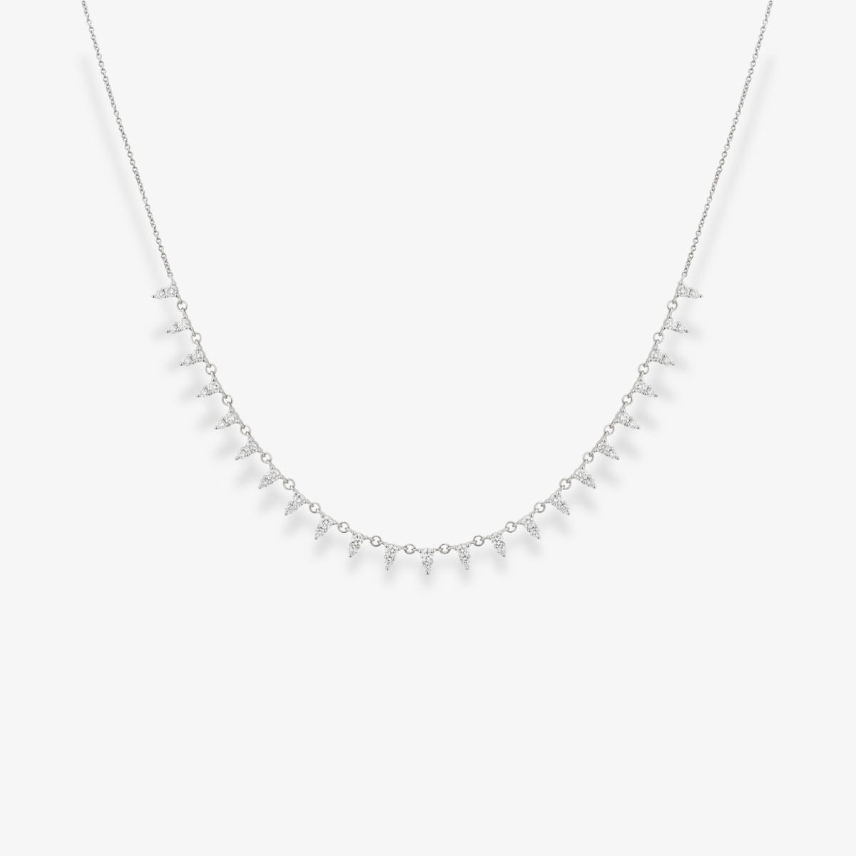Two Stone Diamond Necklace
