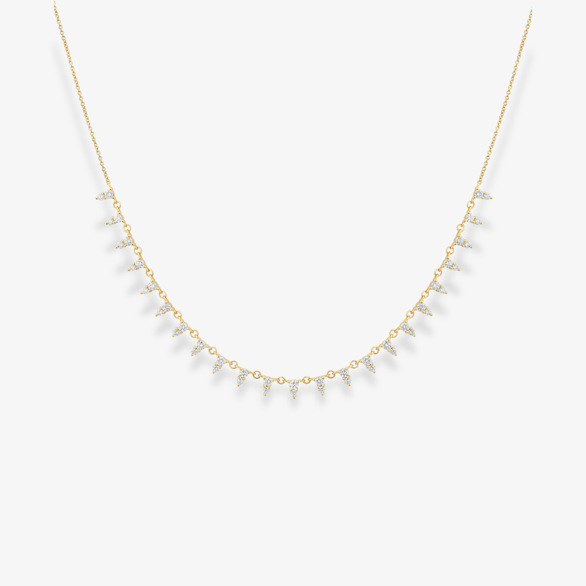 Two Stone Diamond Necklace