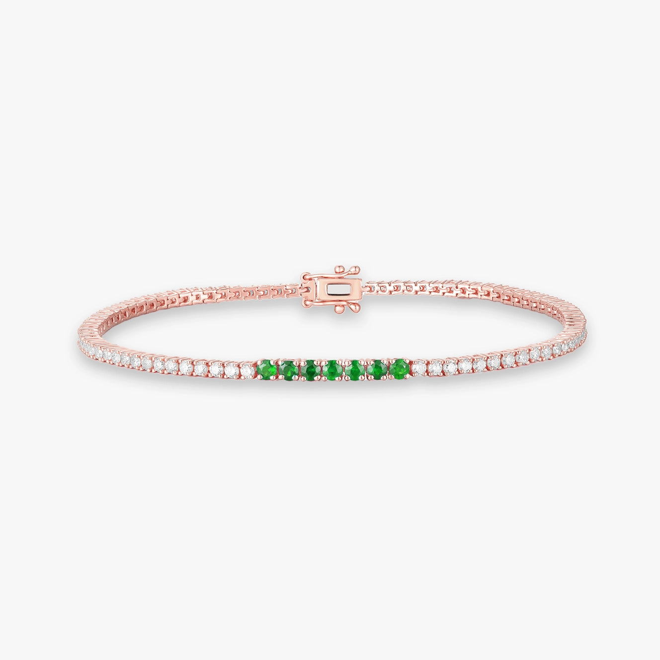 Lab Diamond and Bar Gemstone Tennis