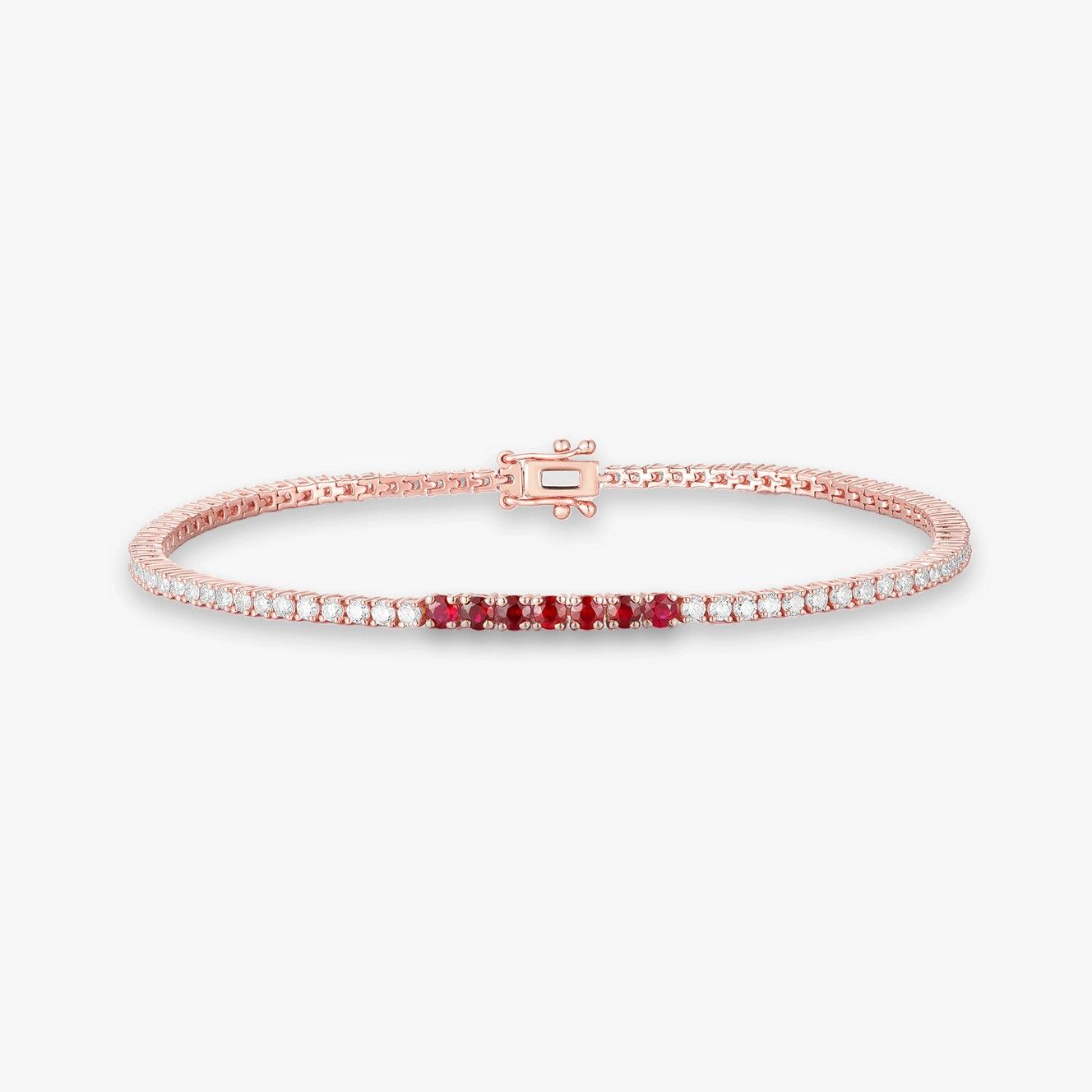 Lab Diamond and Bar Gemstone Tennis