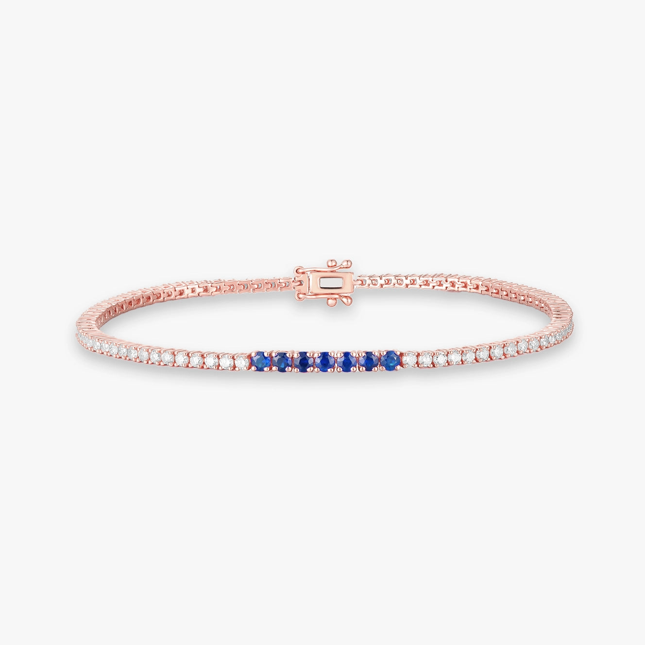 Lab Diamond and Bar Gemstone Tennis