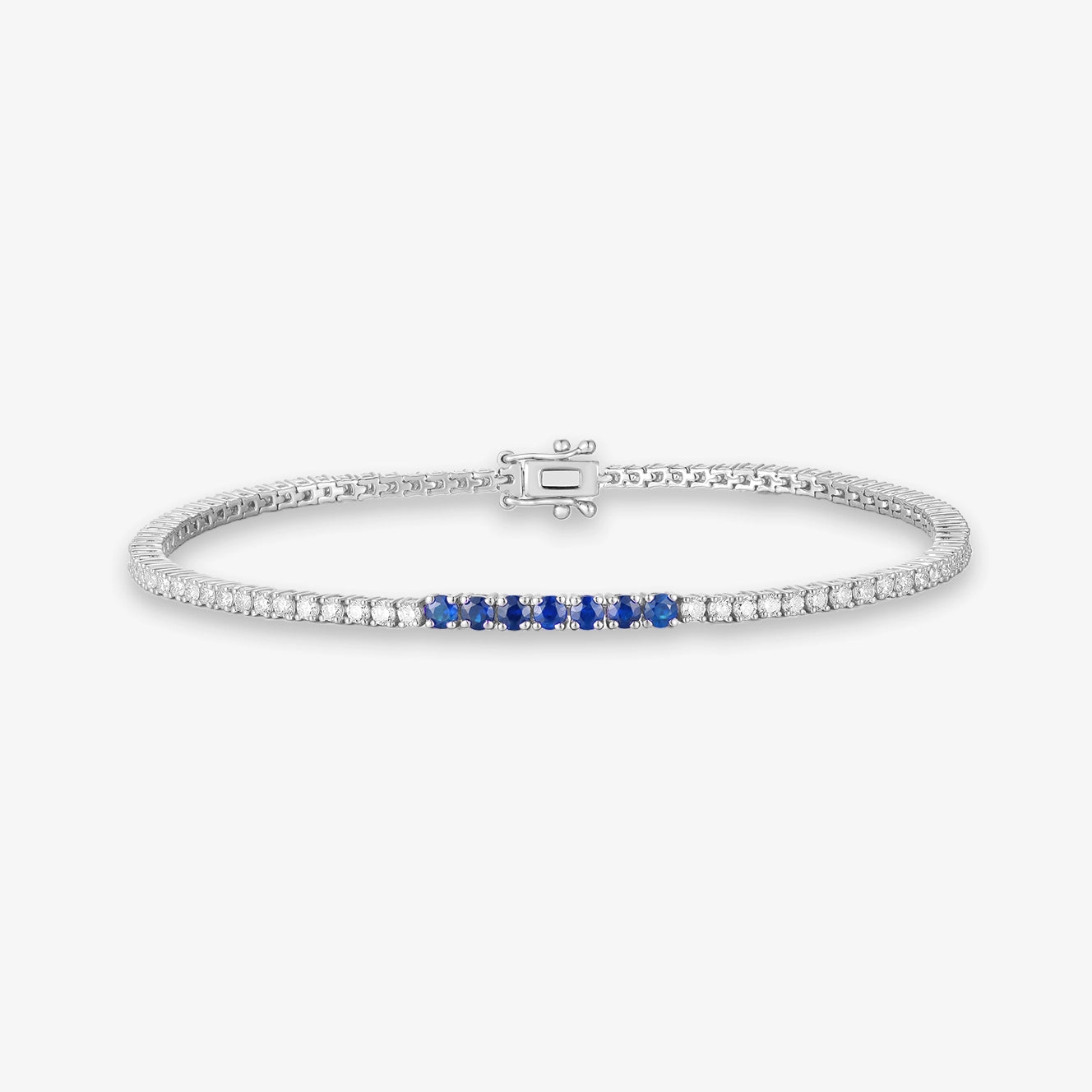 Lab Diamond and Bar Gemstone Tennis