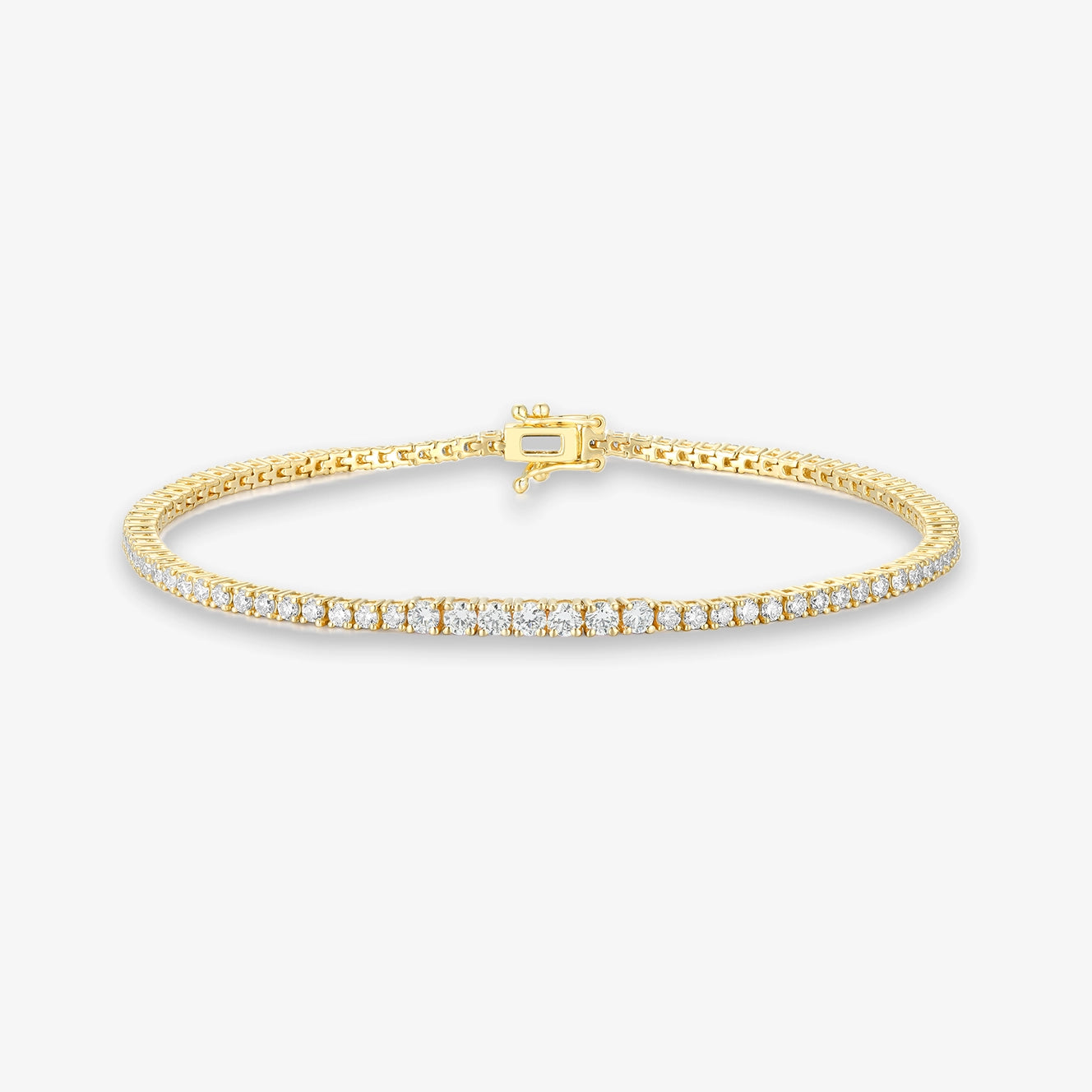 Lab Diamond and Bar Gemstone Tennis