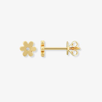 Single Diamond Flower Piercing