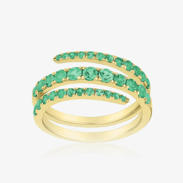 Anillo de meñique de triple vuelta