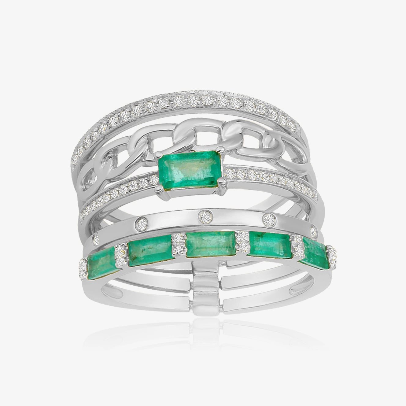 Multi Ring Combo with Gemstones