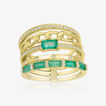 Multi Ring Combo with Gemstones