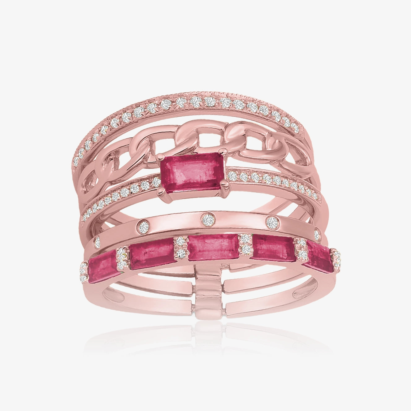 Multi Ring Combo with Gemstones