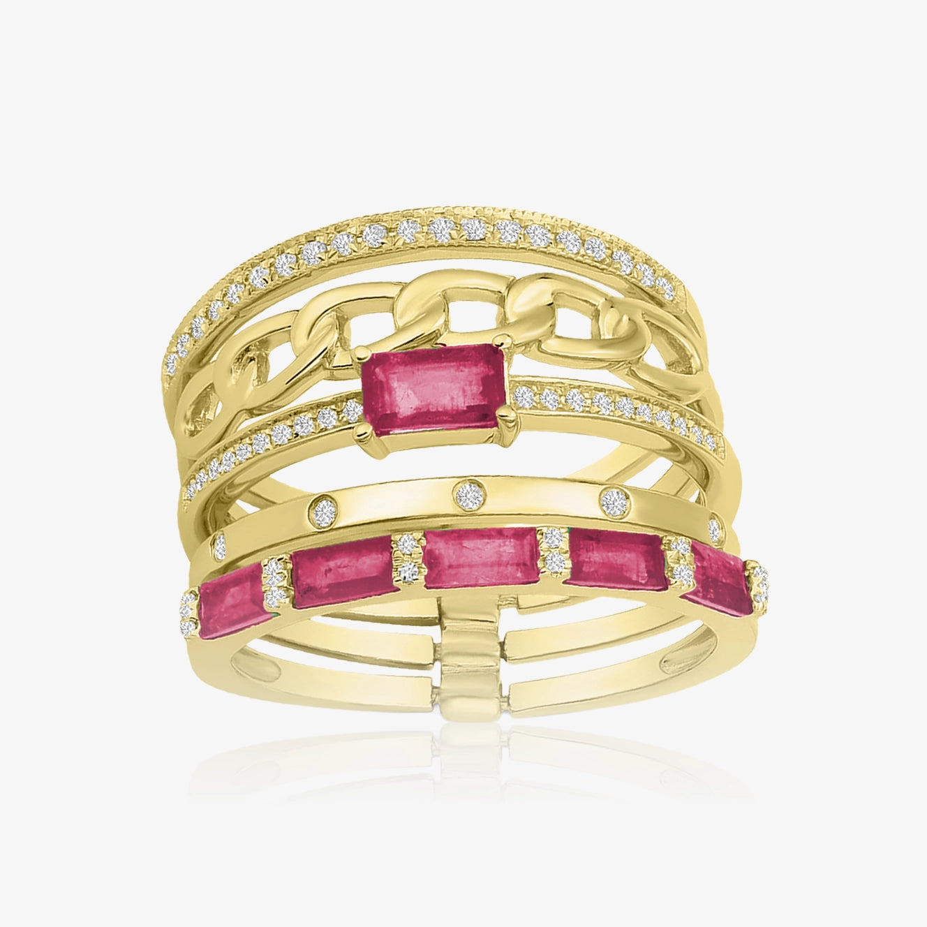 Multi Ring Combo with Gemstones