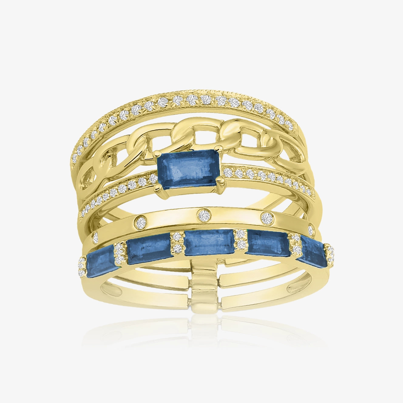 Multi Ring Combo with Gemstones