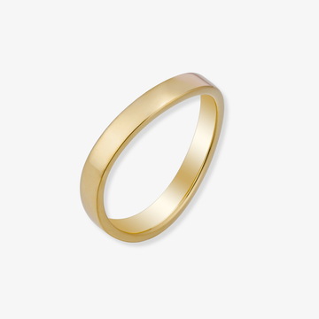 Anillo ondulado de oro macizo
