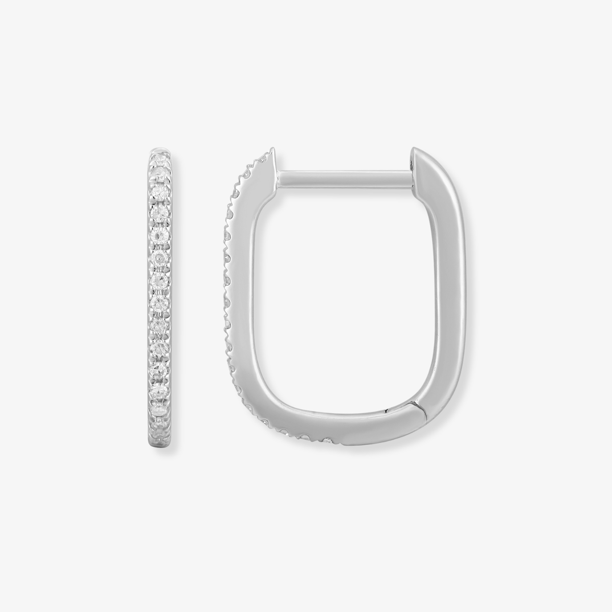 Rectangle Diamond Hoop