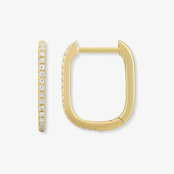 Rectangle Diamond Hoop