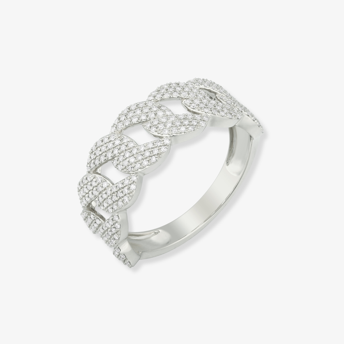 Diamond Cuban Link Ring