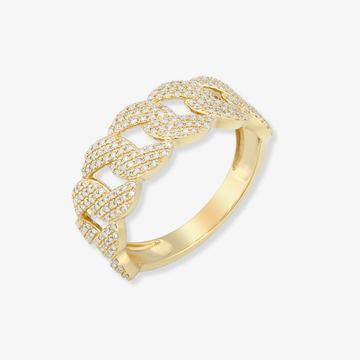 Diamond Cuban Link Ring