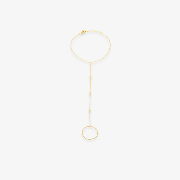 3 Bezel Diamond Hand Chain