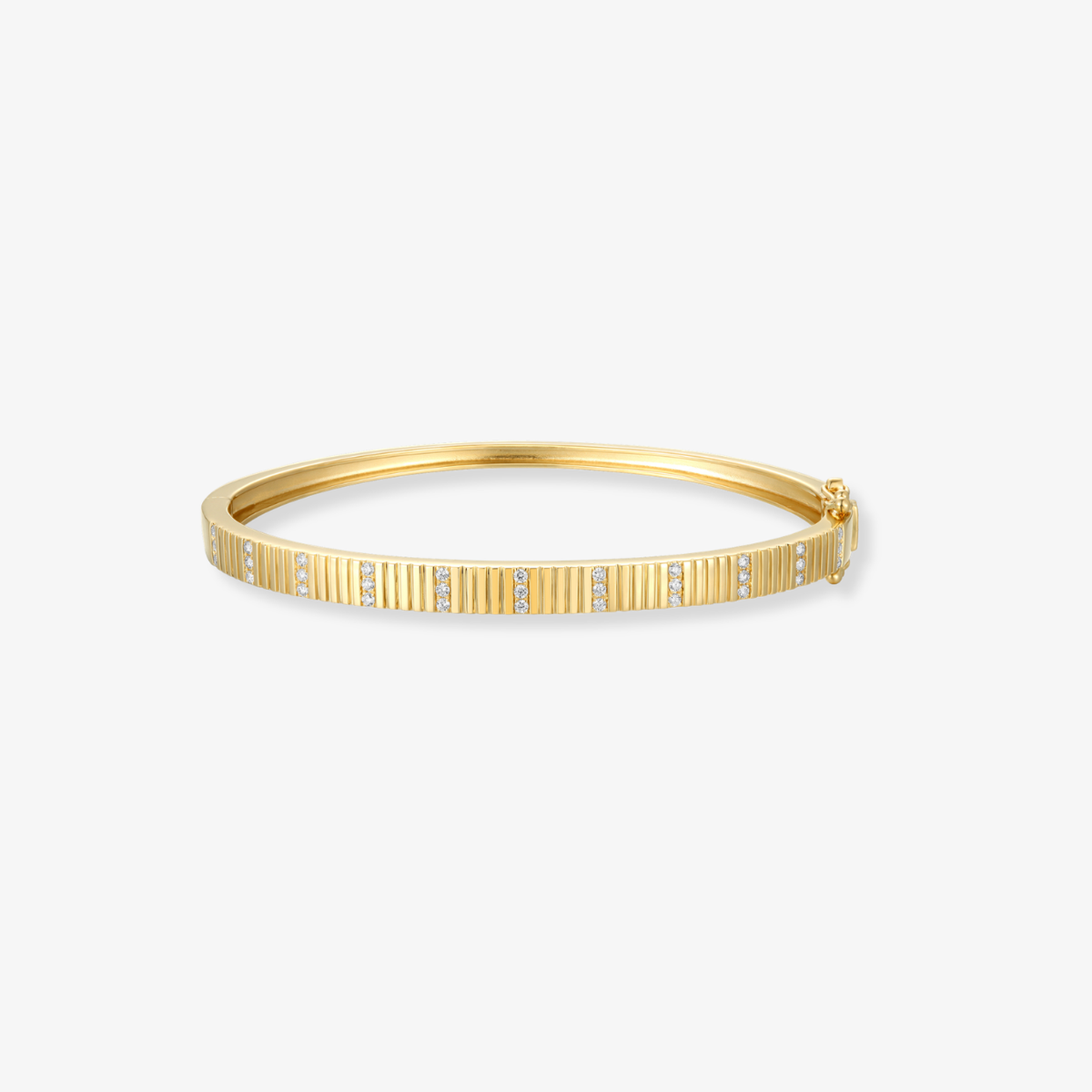 Striped Diamond Bangle