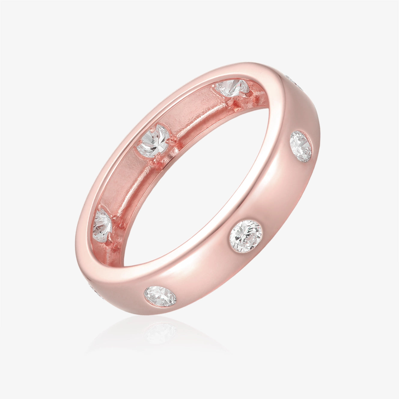 Lab Gold Ring with Diamonds