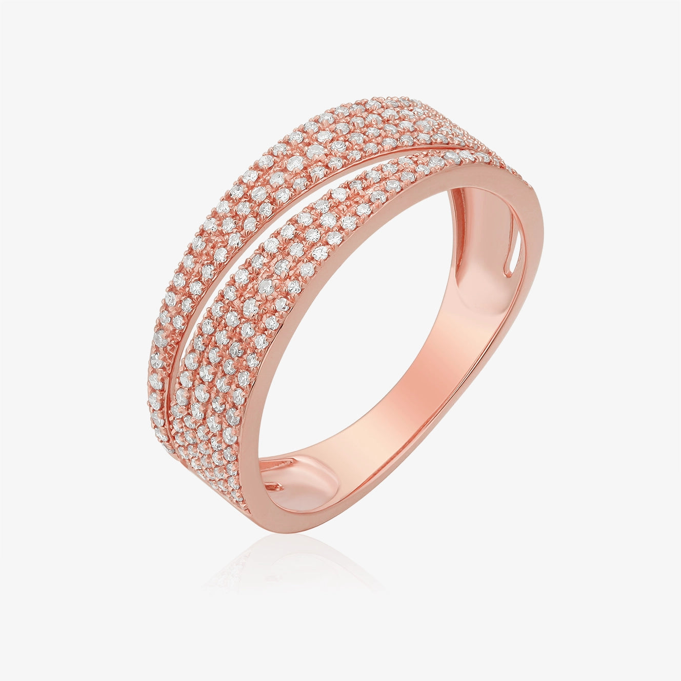 Diamond Pave Split Ring