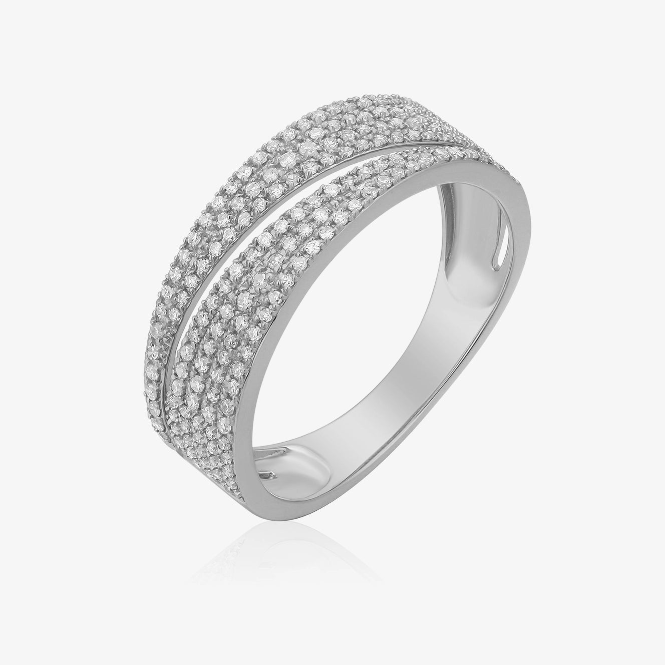 Diamond Pave Split Ring
