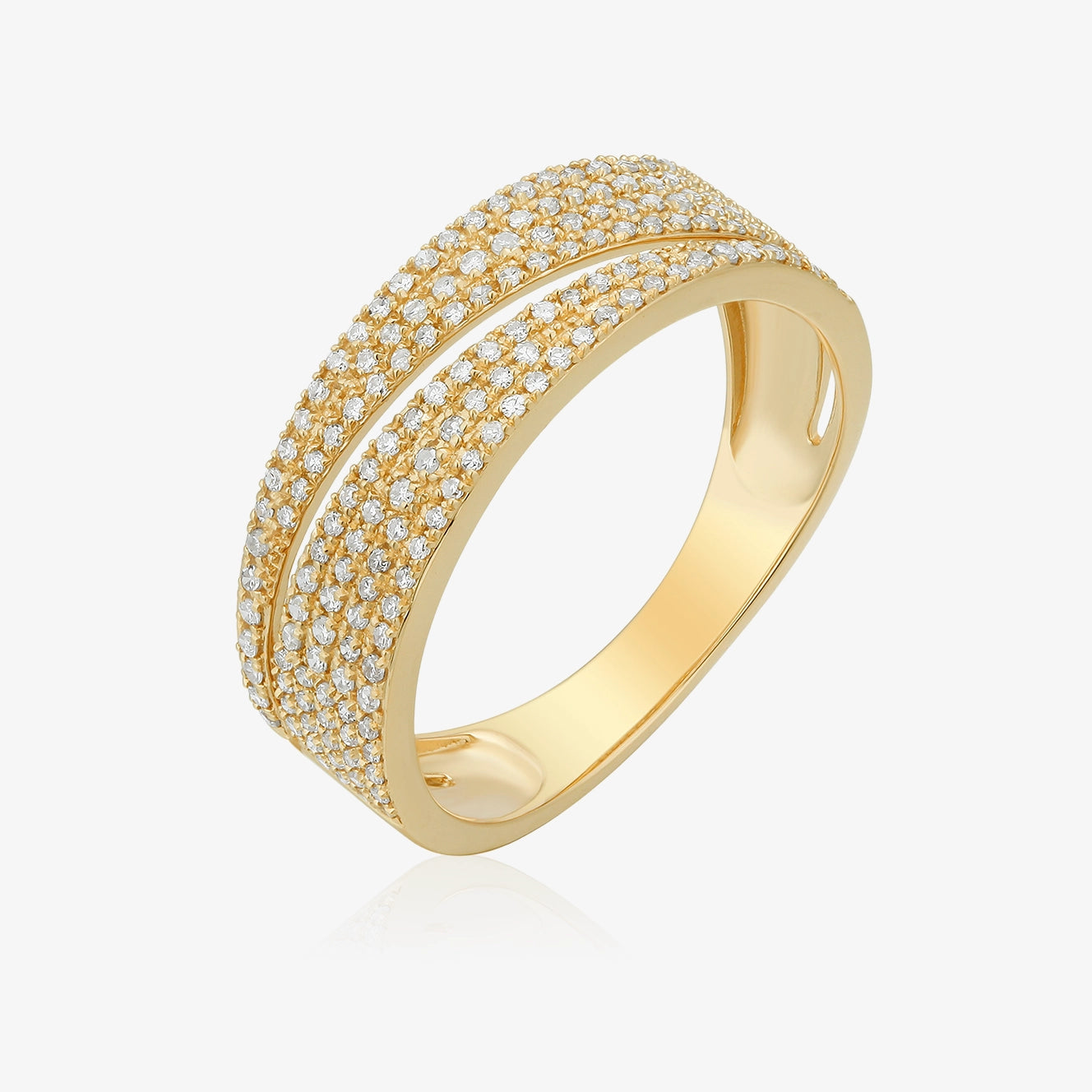 Diamond Pave Split Ring