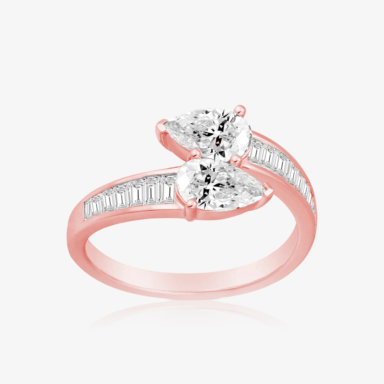 Lab Statement Pair Baguette Ring