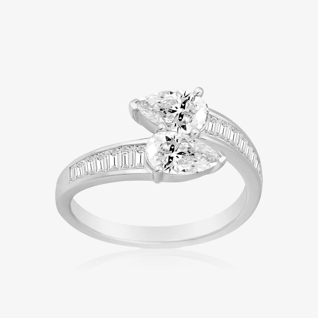 Lab Statement Pair Baguette Ring