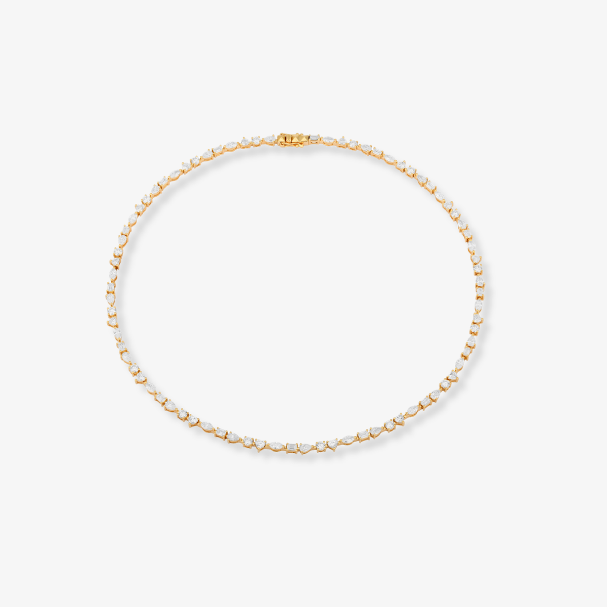 Multishape Tennis Necklace