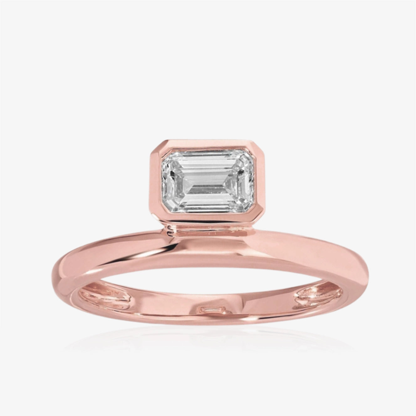 Lab Diamond Bezel Ring