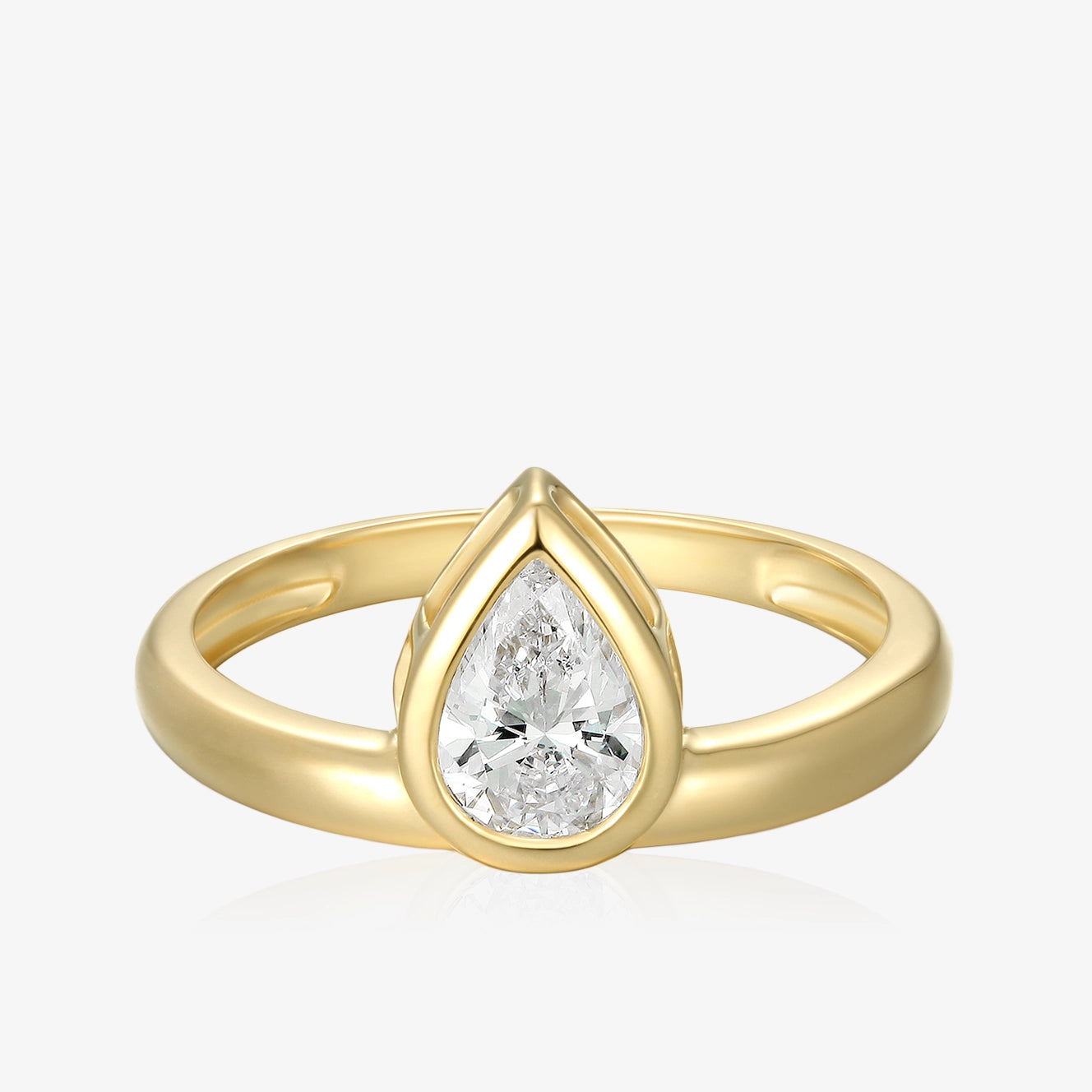 Lab Diamond Bezel Ring