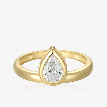 Lab Diamond Bezel Ring
