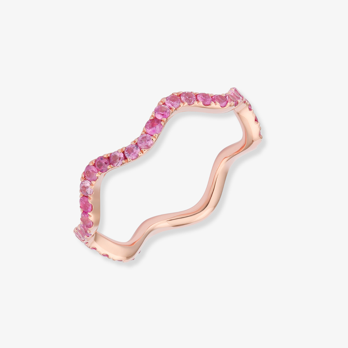 Color Wavy Band Ring