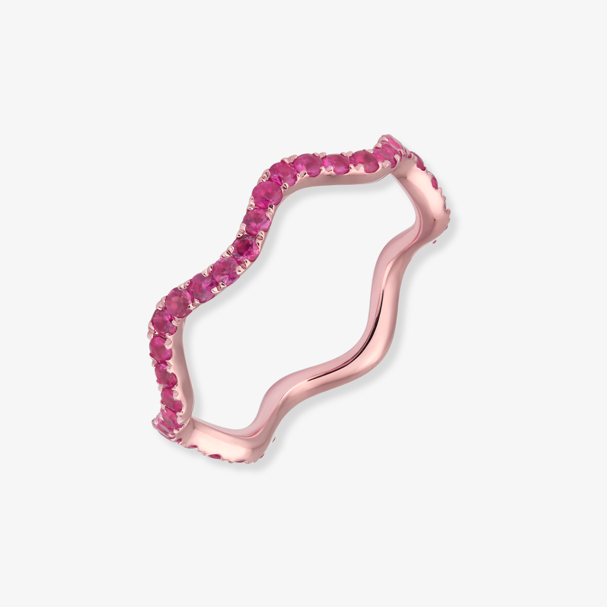 Color Wavy Band Ring