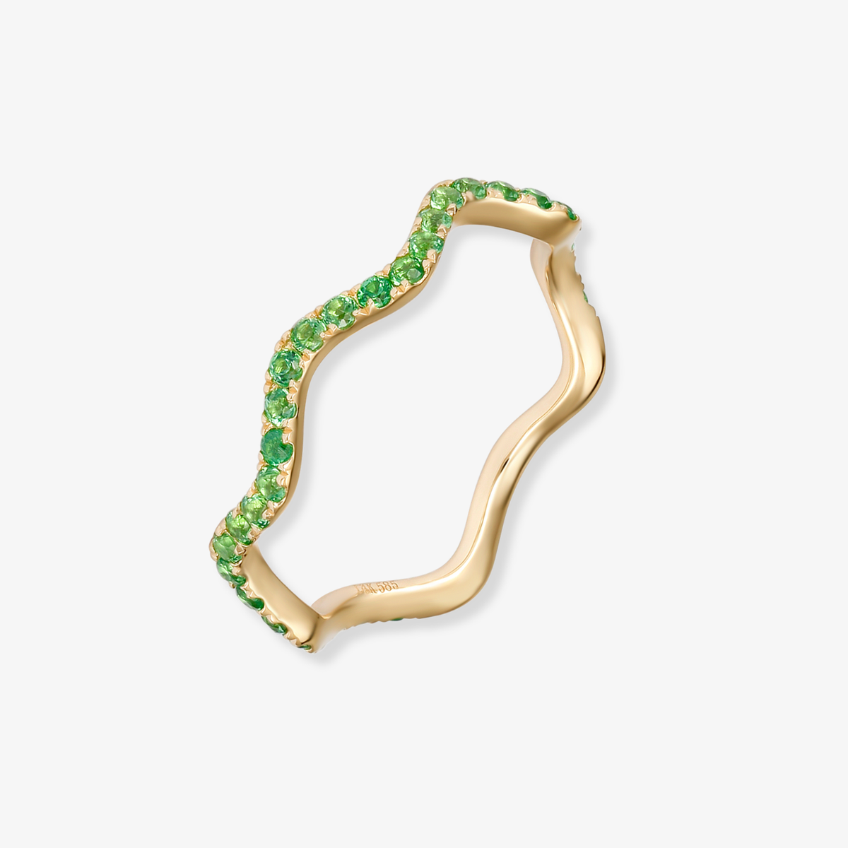 Color Wavy Band Ring