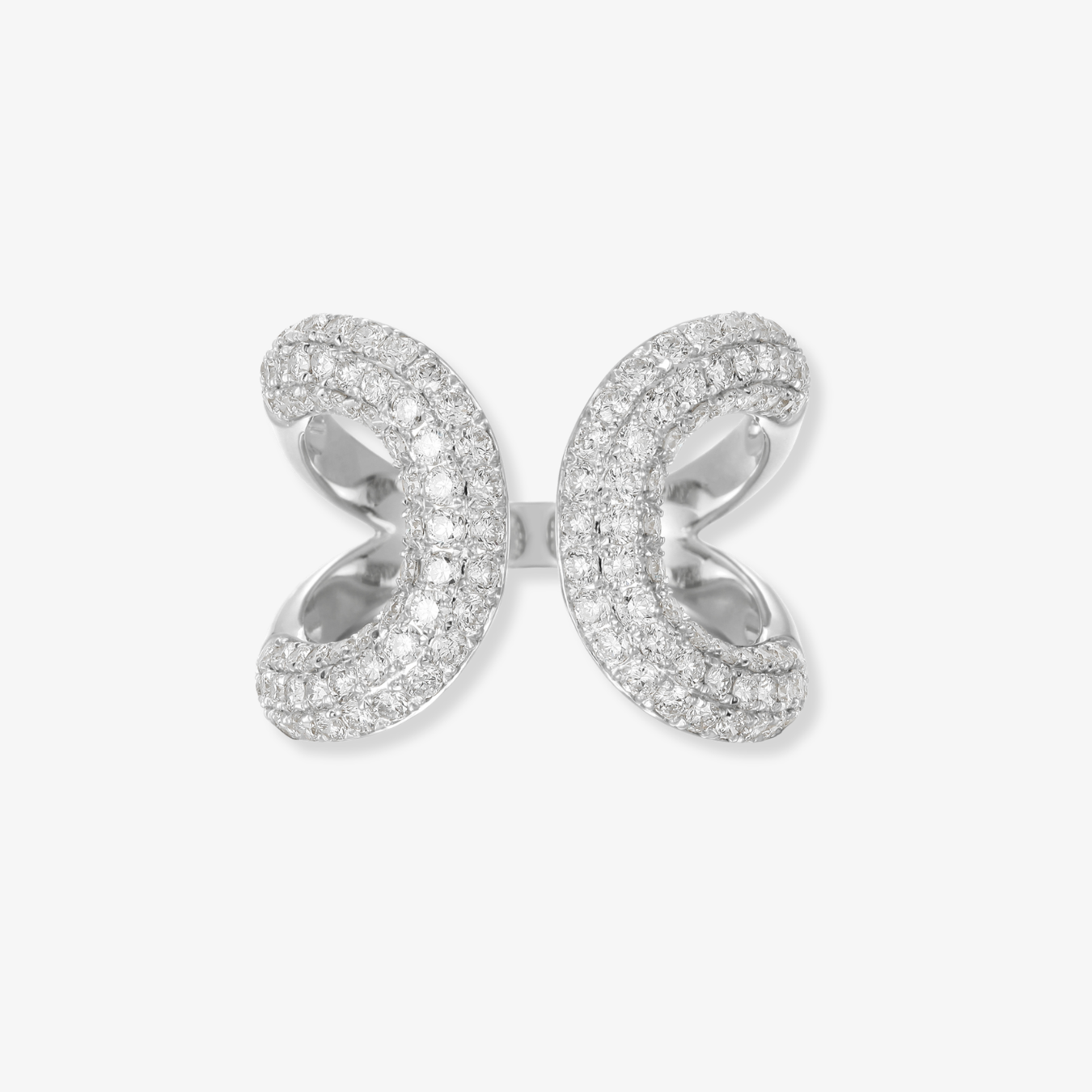 Open Cuff Diamond Ring
