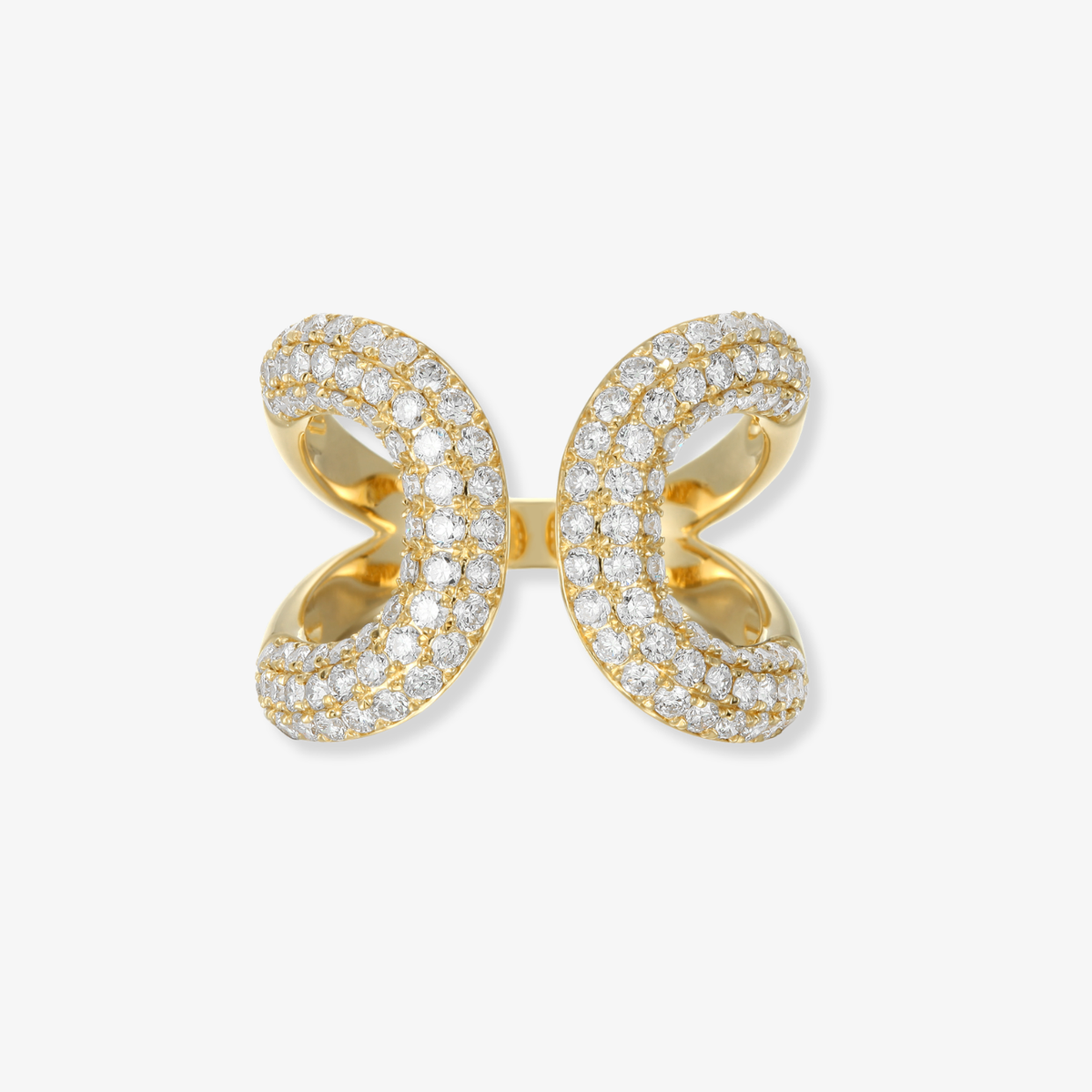 Open Cuff Diamond Ring