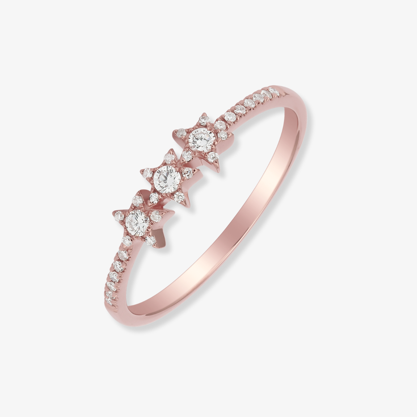 Three Star Diamond Ring