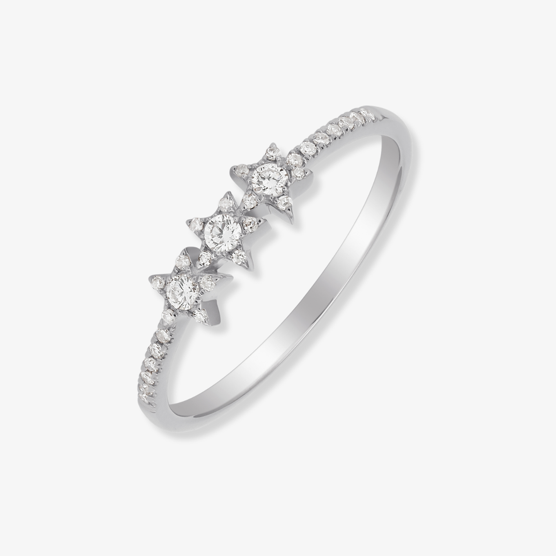 Three Star Diamond Ring