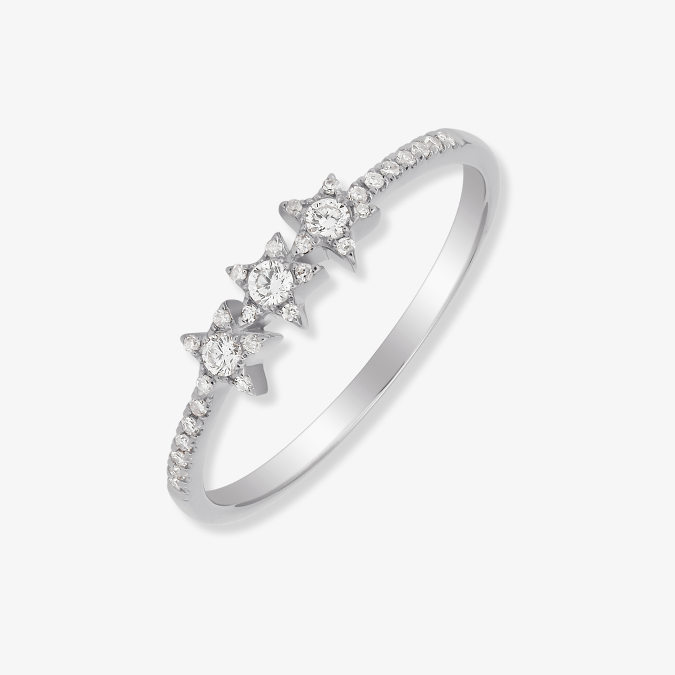 Three Star Diamond Ring