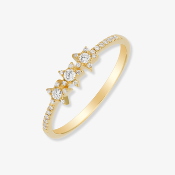 Three Star Diamond Ring