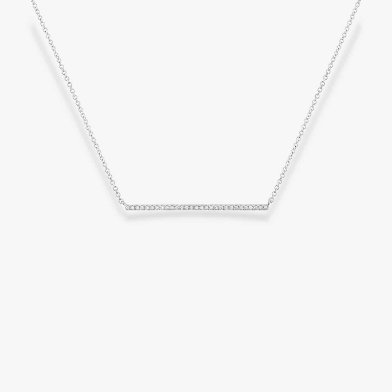 Collar de barra de diamantes