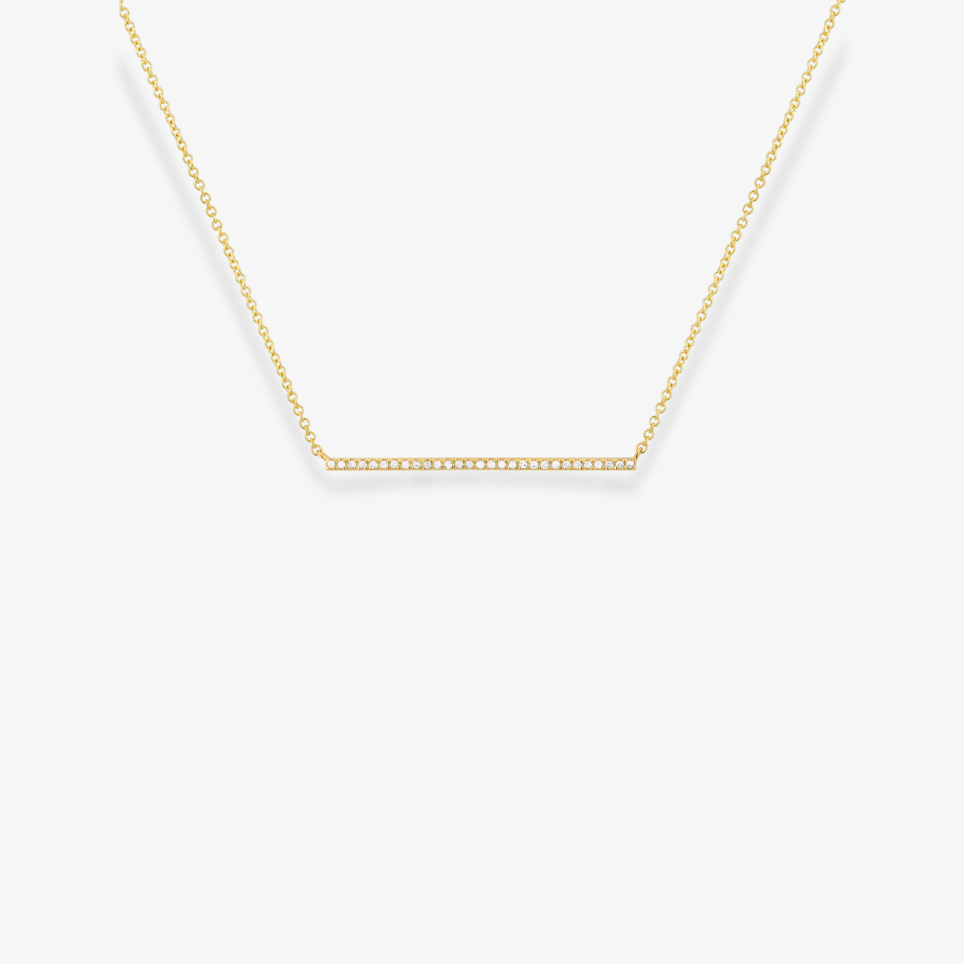 Collar de barra de diamantes