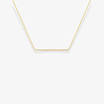 Collar de barra de diamantes