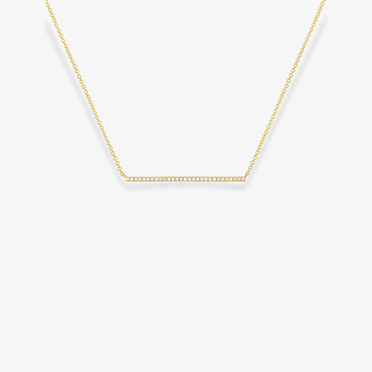 Diamond Bar Necklace